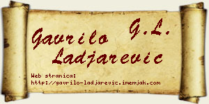 Gavrilo Lađarević vizit kartica